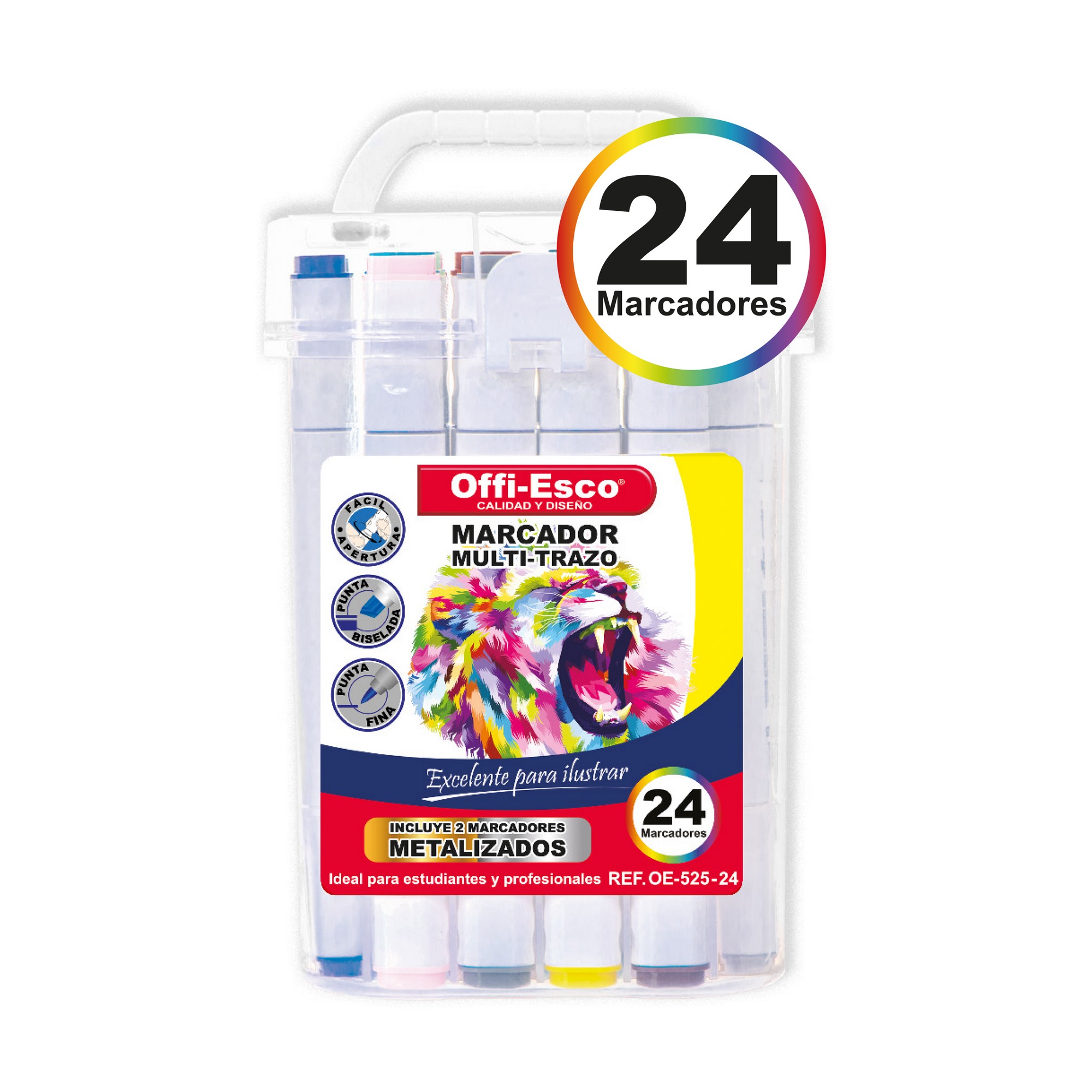 Marcador Multi-Trazo Offi-Esco X24 Colores