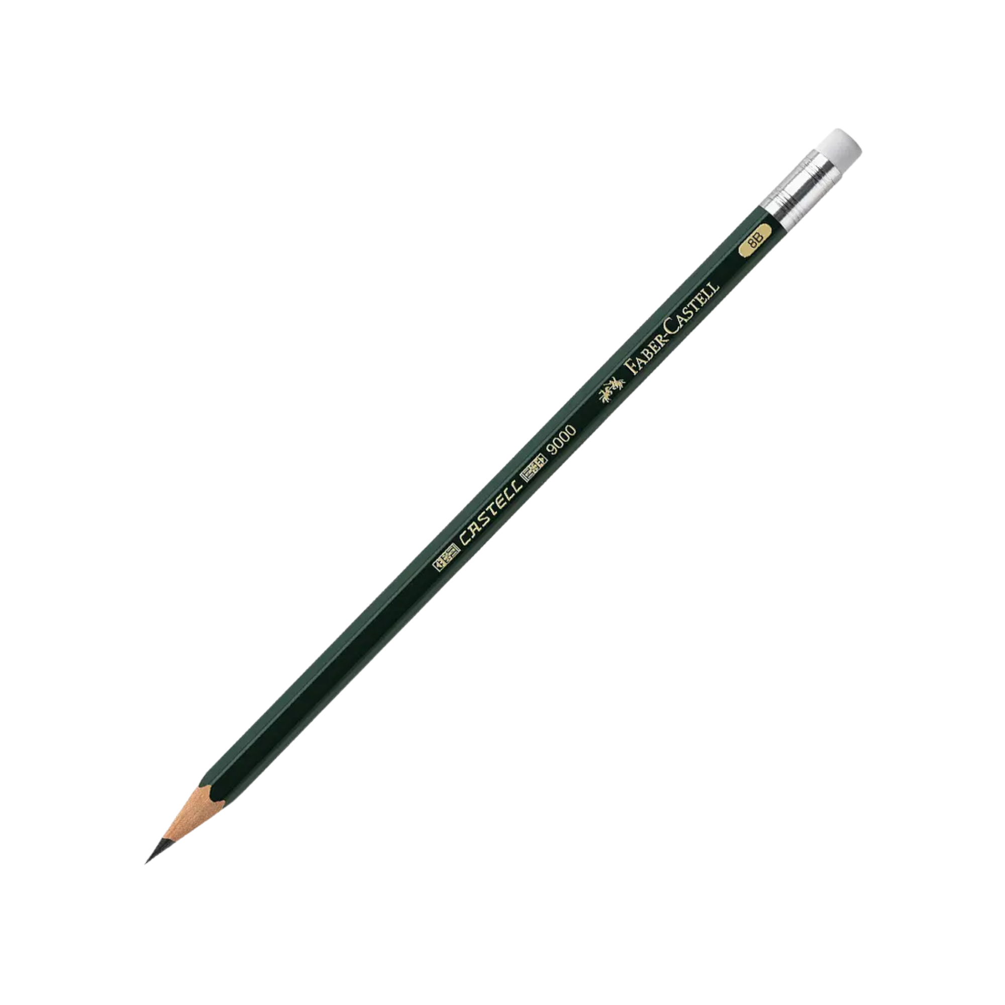 Lápiz Faber Castell 8B Graduado 9000 Hexagonal