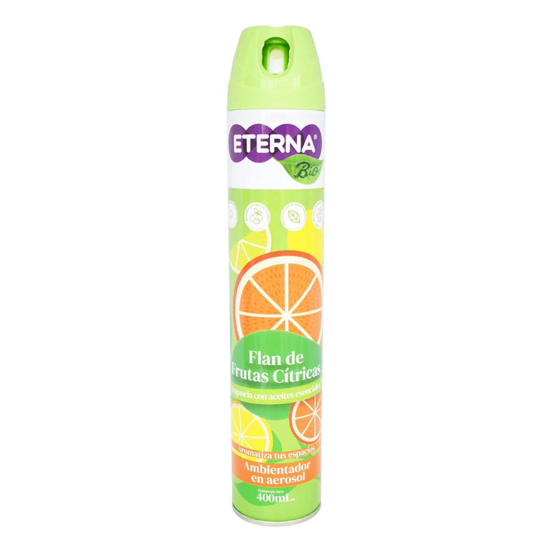 Ambientador Eterna Aerosol 400ml flan de frutas cítricas