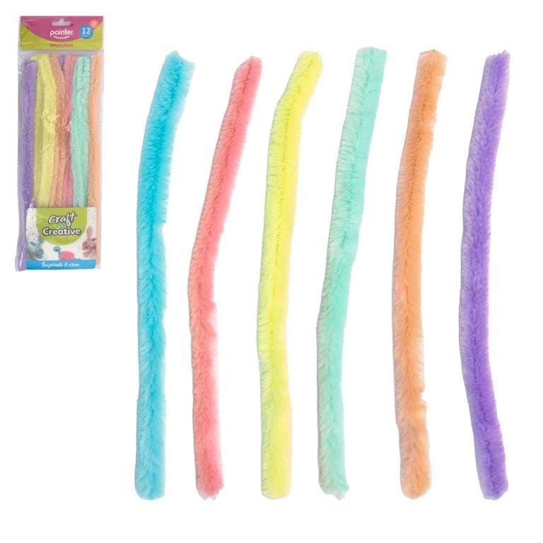 Limpia pipas color pastel paquete X12 Pointer
