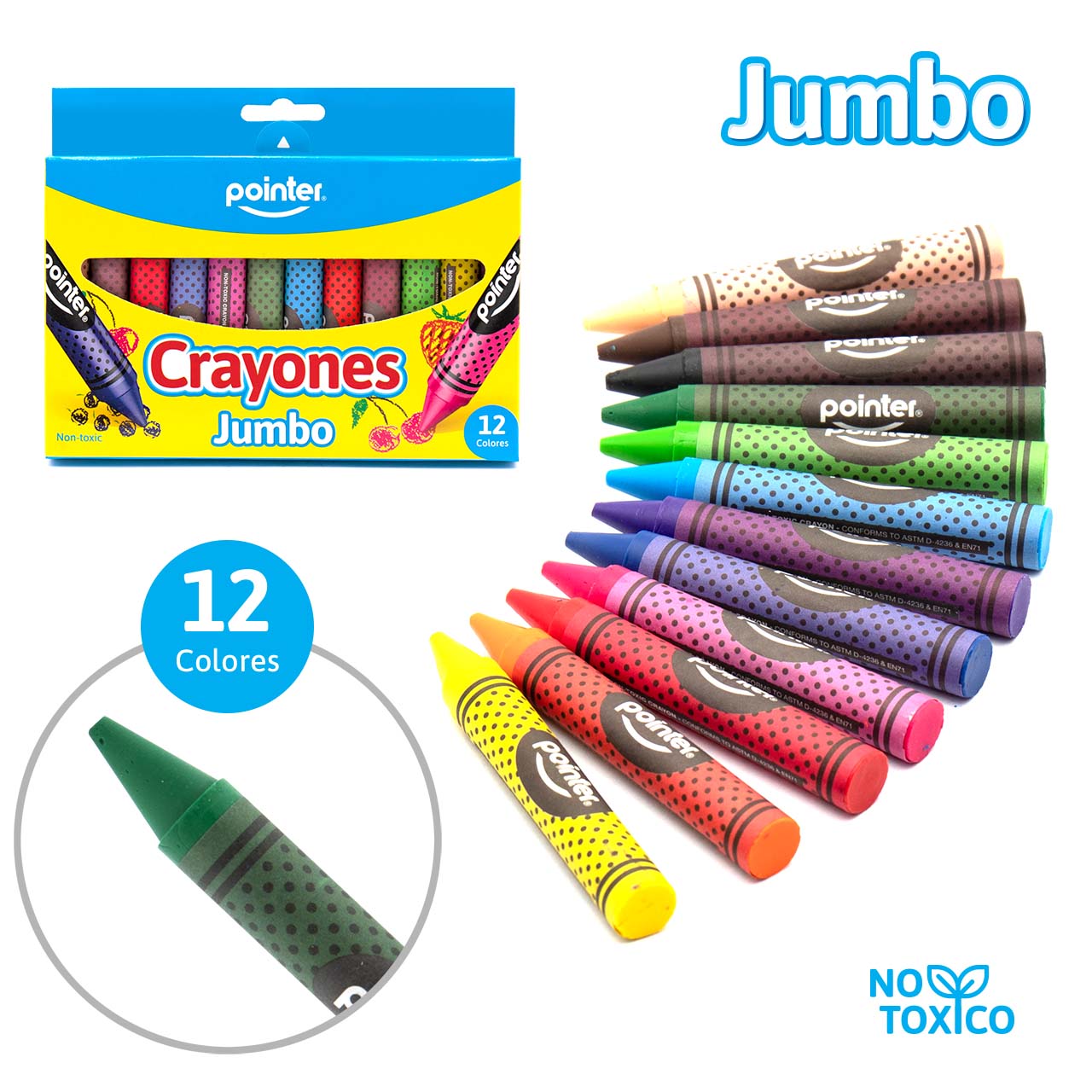 Creyones Pointer Jumbo X12 CY-JB-12HQ