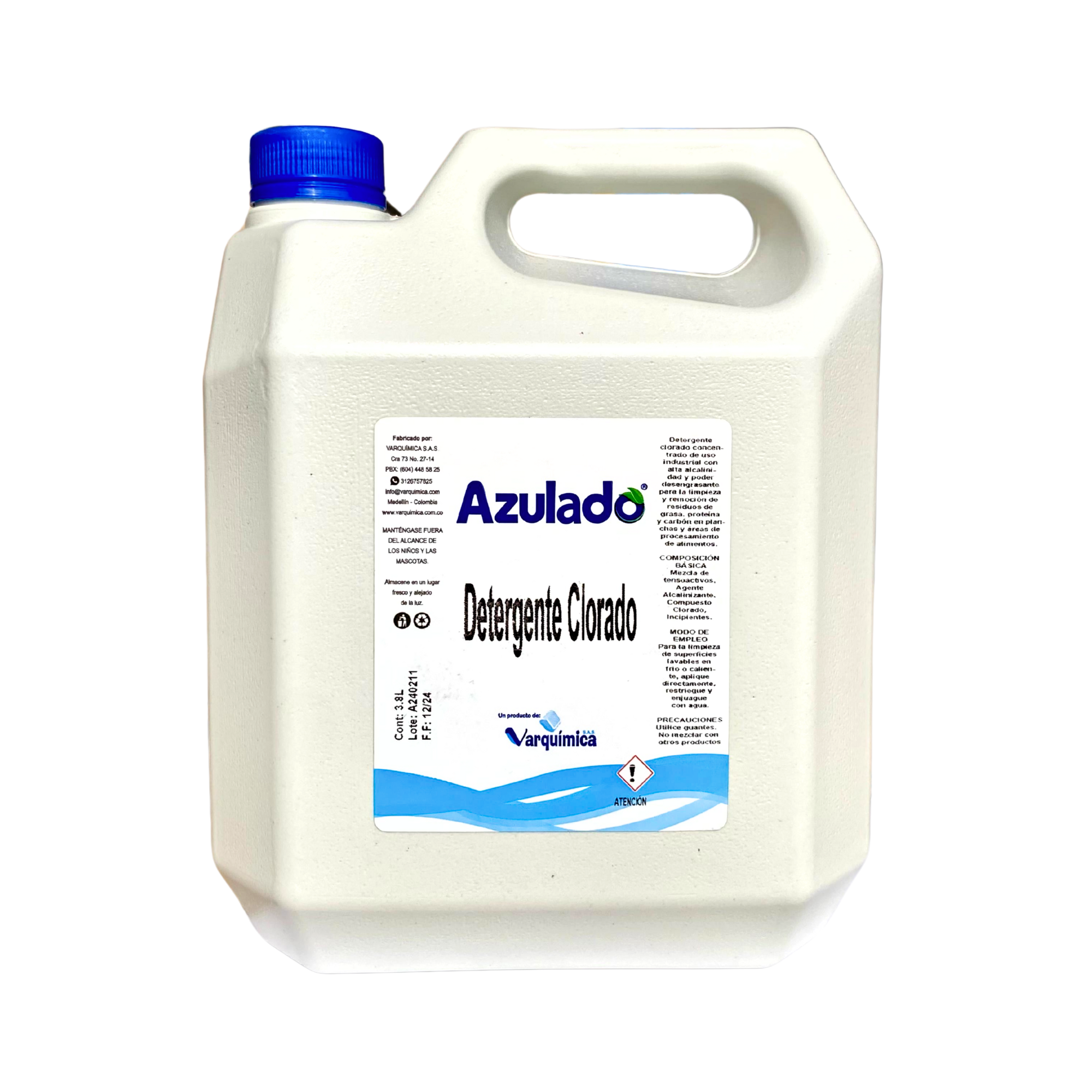 Detergente Azulado Alcalino 3800Ml 