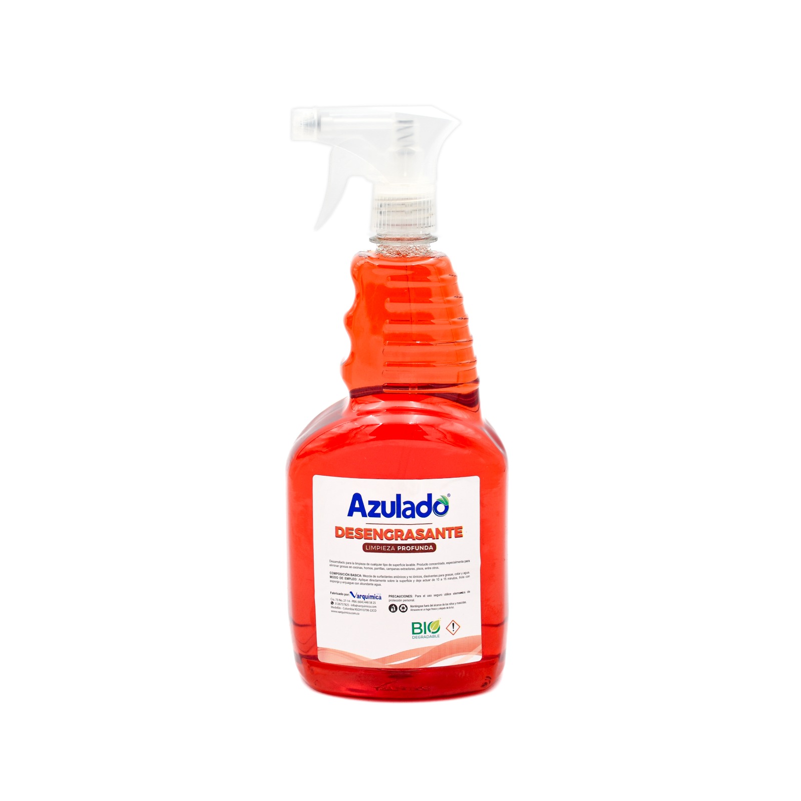 Desengrasante Azulado 1000ml industrial con gatillo 