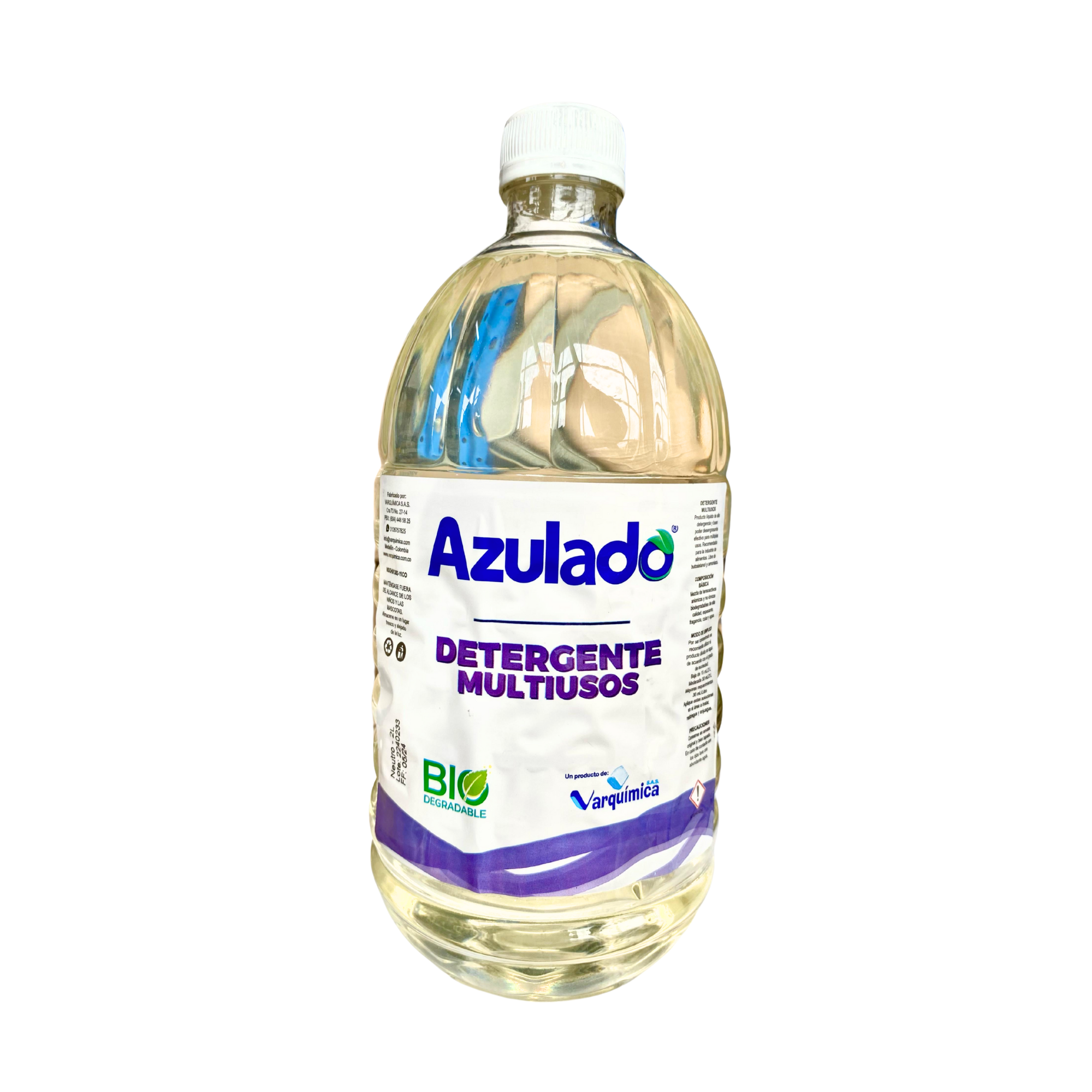 Detergente Liquido Azulado 2Lt Multiusos Neutro