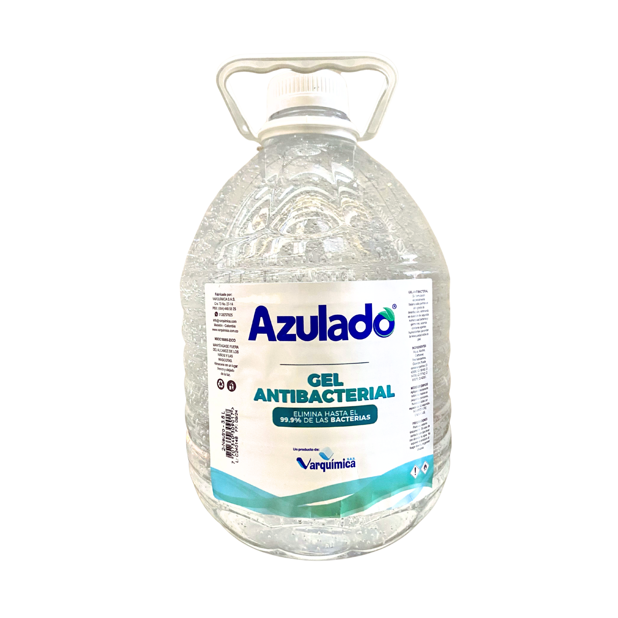 images Gel Antibacterial Azulado 3800Ml - Imagen 1
