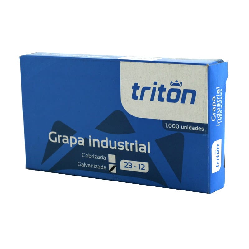 Gancho Cosedora 23/12 Galvanizado x 1.000 Unidades Tritón