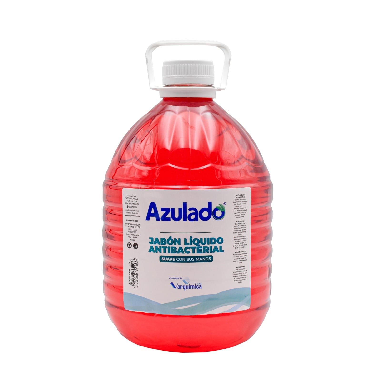 images Jabon líquido 3.800 ML De Manos Antibacterial Frutos Rojos Azulado - Imagen 1