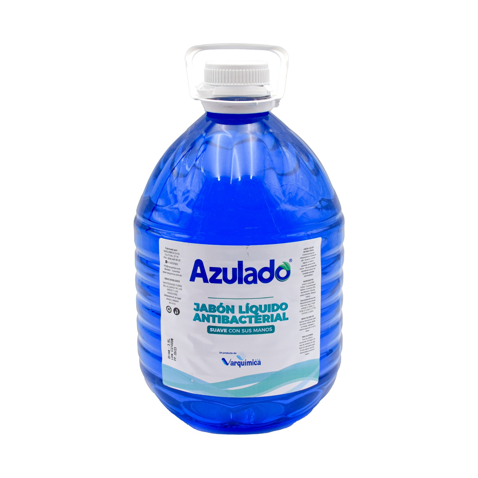 Jabón Líquido 3.800 ML De Manos Antibacterial Brisa Azulado