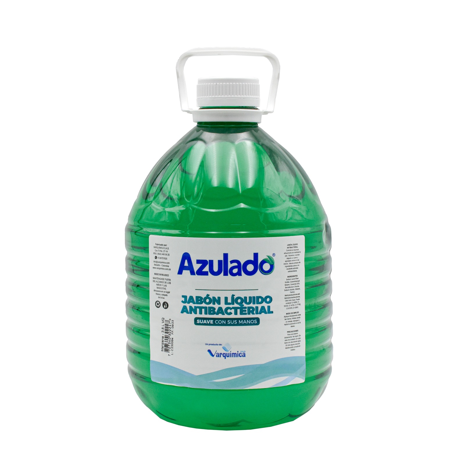 Jabón líquido 3.800 ML De Manos Antibacterial Manzana Azulado