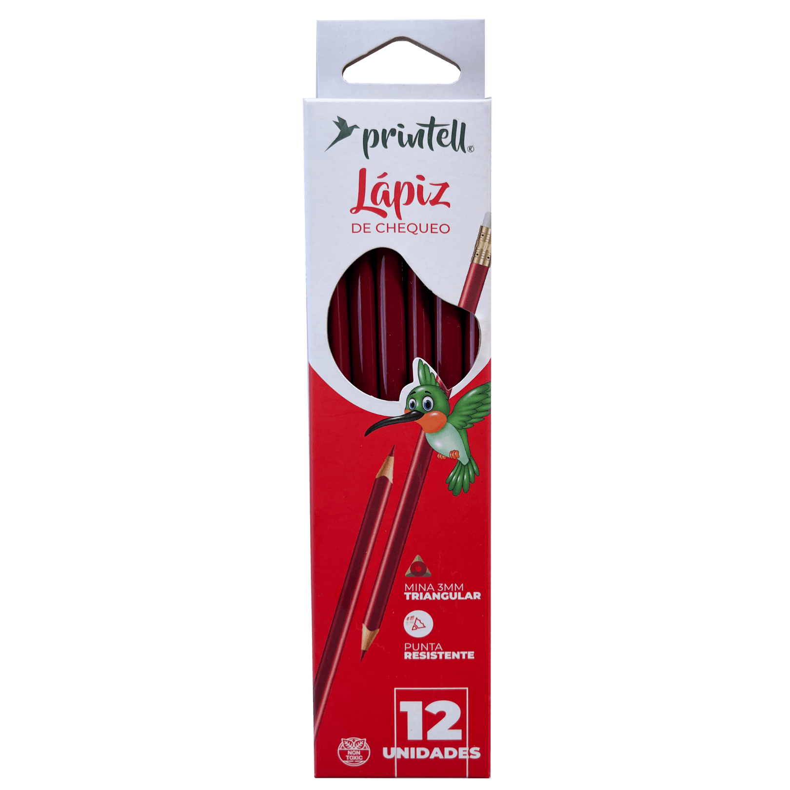 Lápiz rojo de chequeo Printell X12