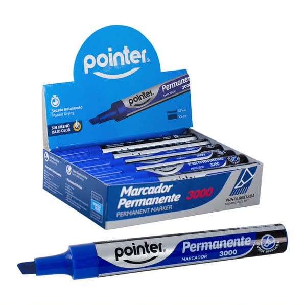 Marcador Pointer permanente azul MK-3000P-BU