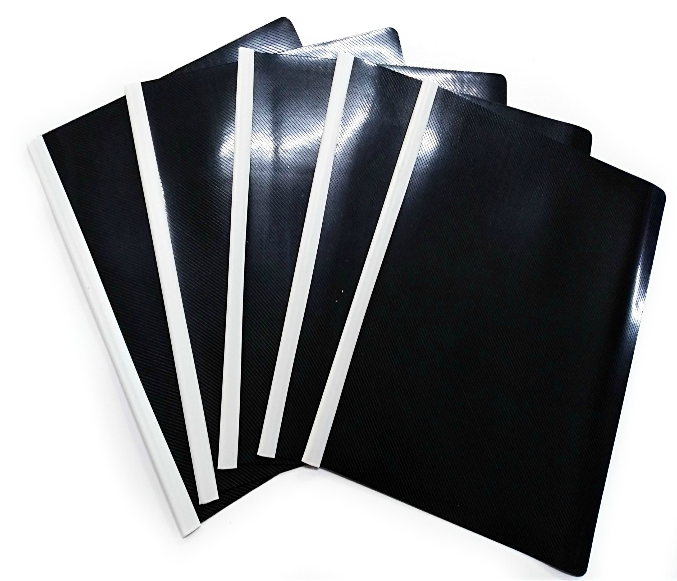 Carpeta Oficio Bisel x 5 Unidades Negra Fabrifolder