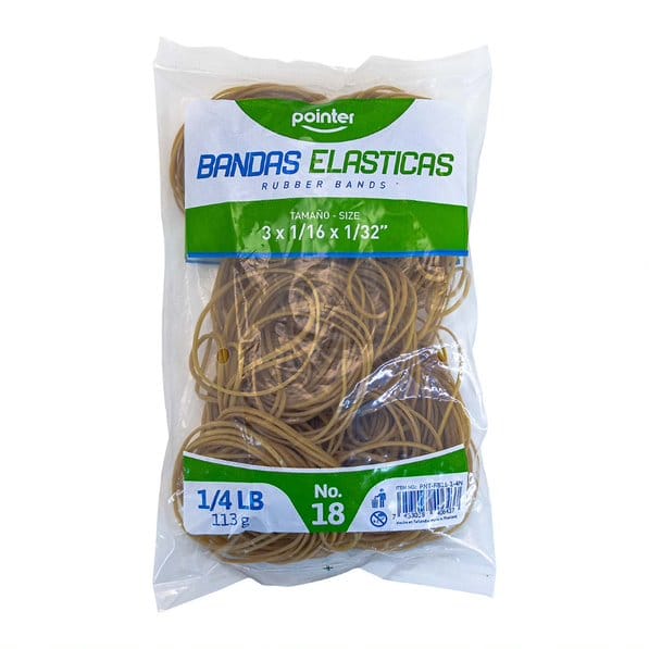 Banda de caucho 1/4 Lb café PNT-RB18-1-4N Pointer