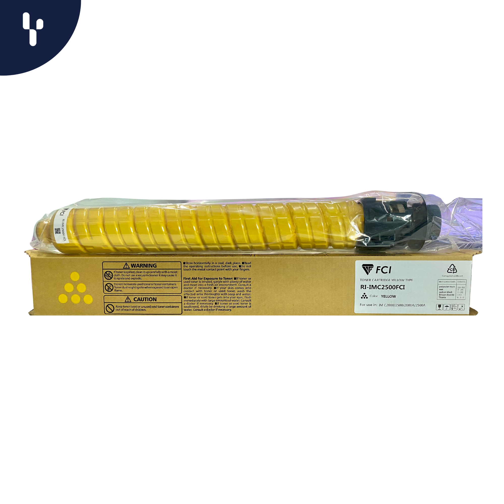images Toner FCI Yellow I. TON R IMC2000 FCI 2000A AMARILLO 2500/2500A - Imagen 1