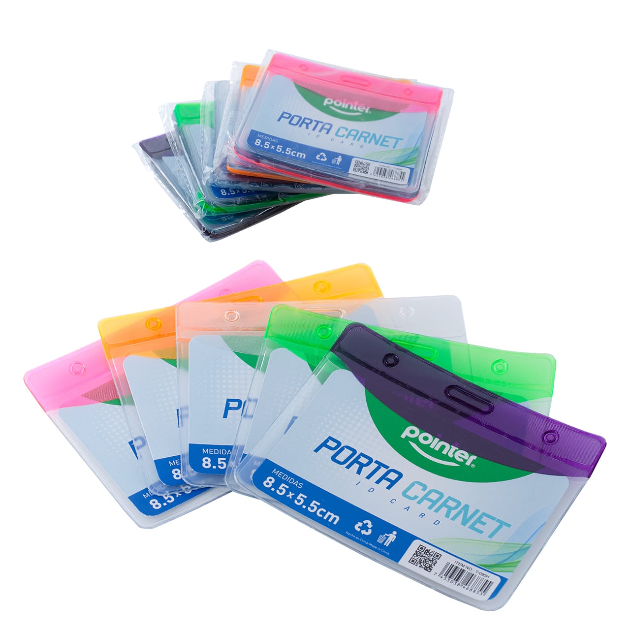 Porta carnet horizontal silicona Paquete X10 T-090H Pointer