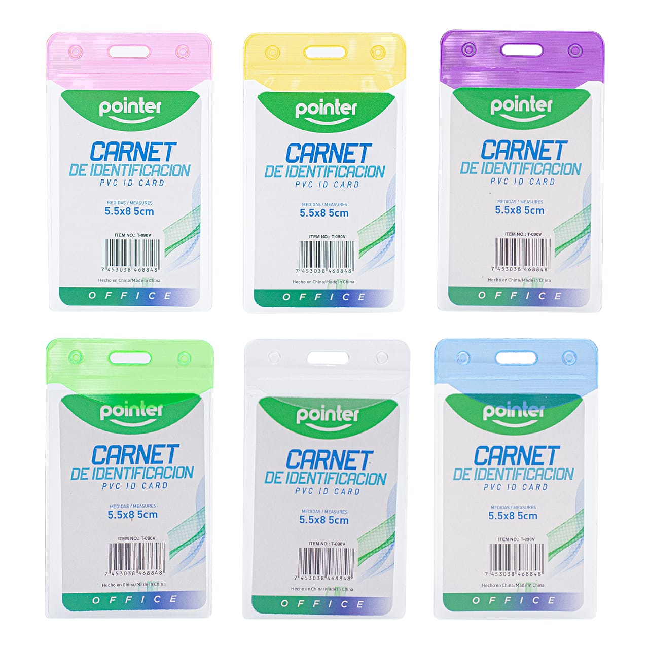 Porta carnet vertical silicona Paquete X10 T-090V Pointer