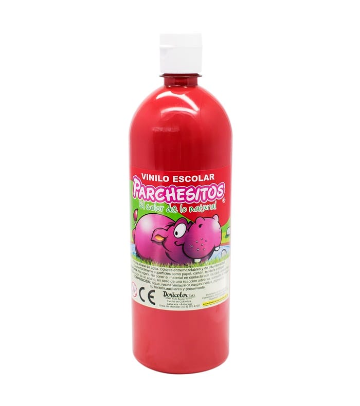 Vinilo Parchesitos 1000ml rojo