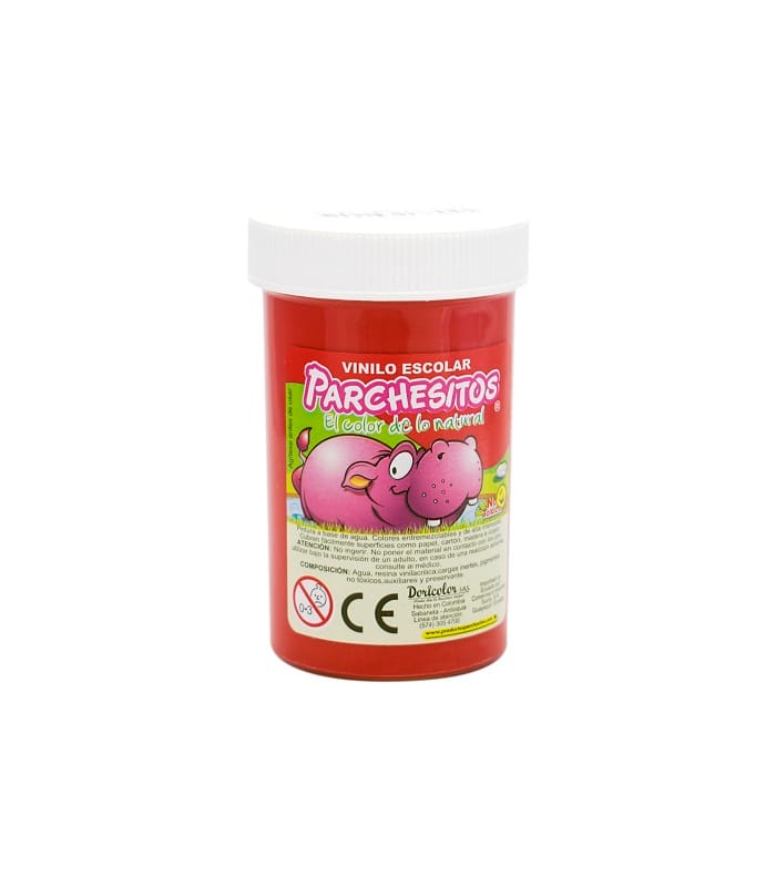 Vinilo Parchesitos 125ml rojo