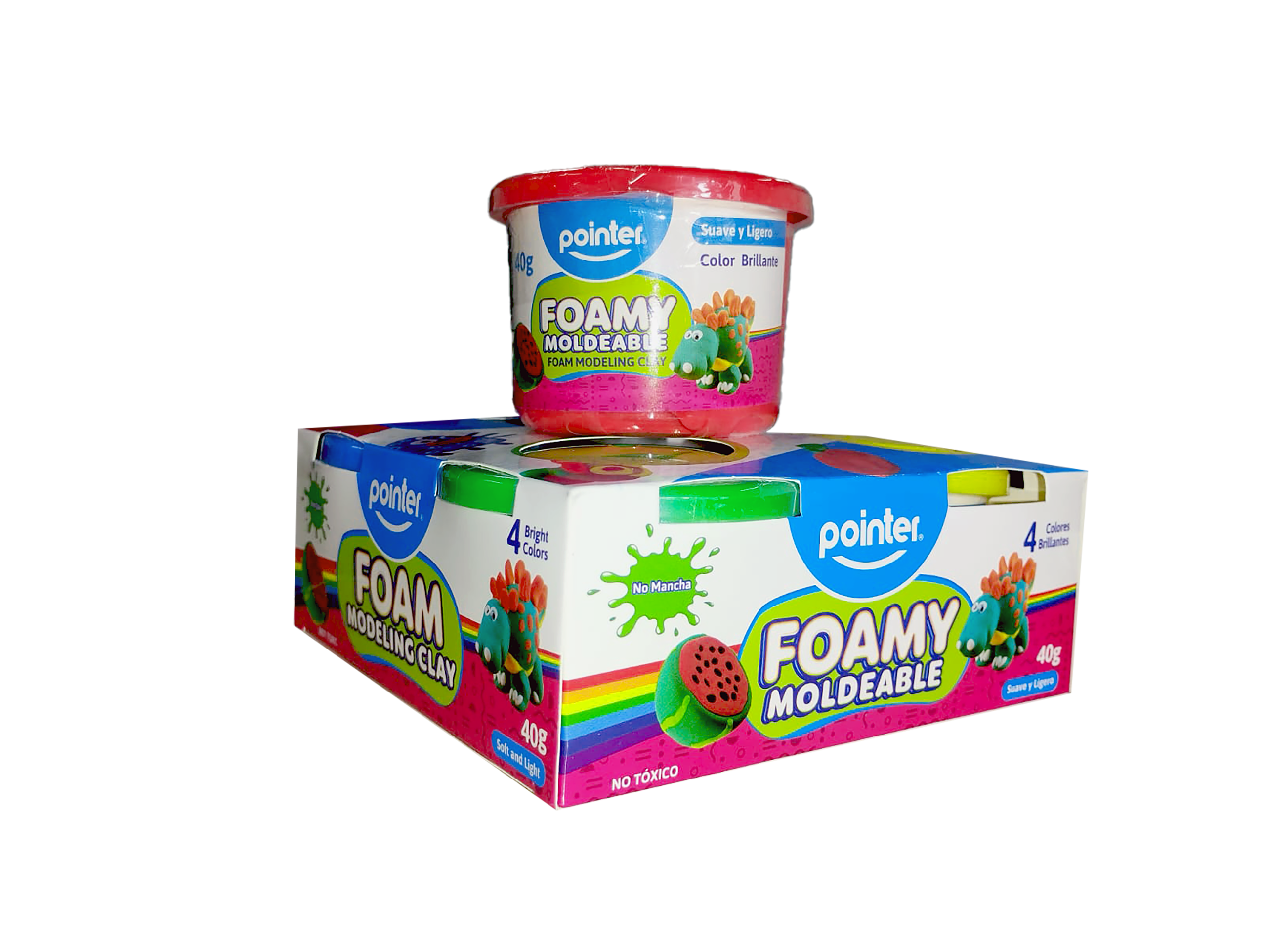 Fomi moldeable 4 colores surtidos SLC-4C-160G Pointer