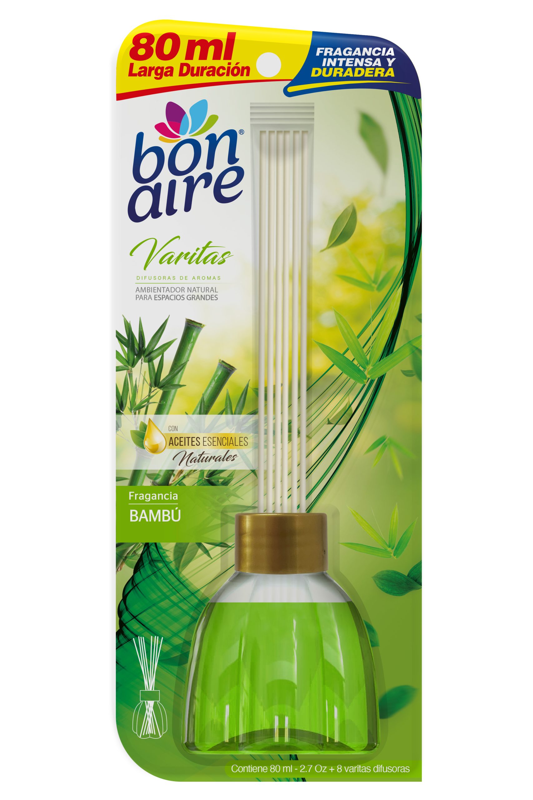 Ambientador Bonaire varitas 80ml Bambú