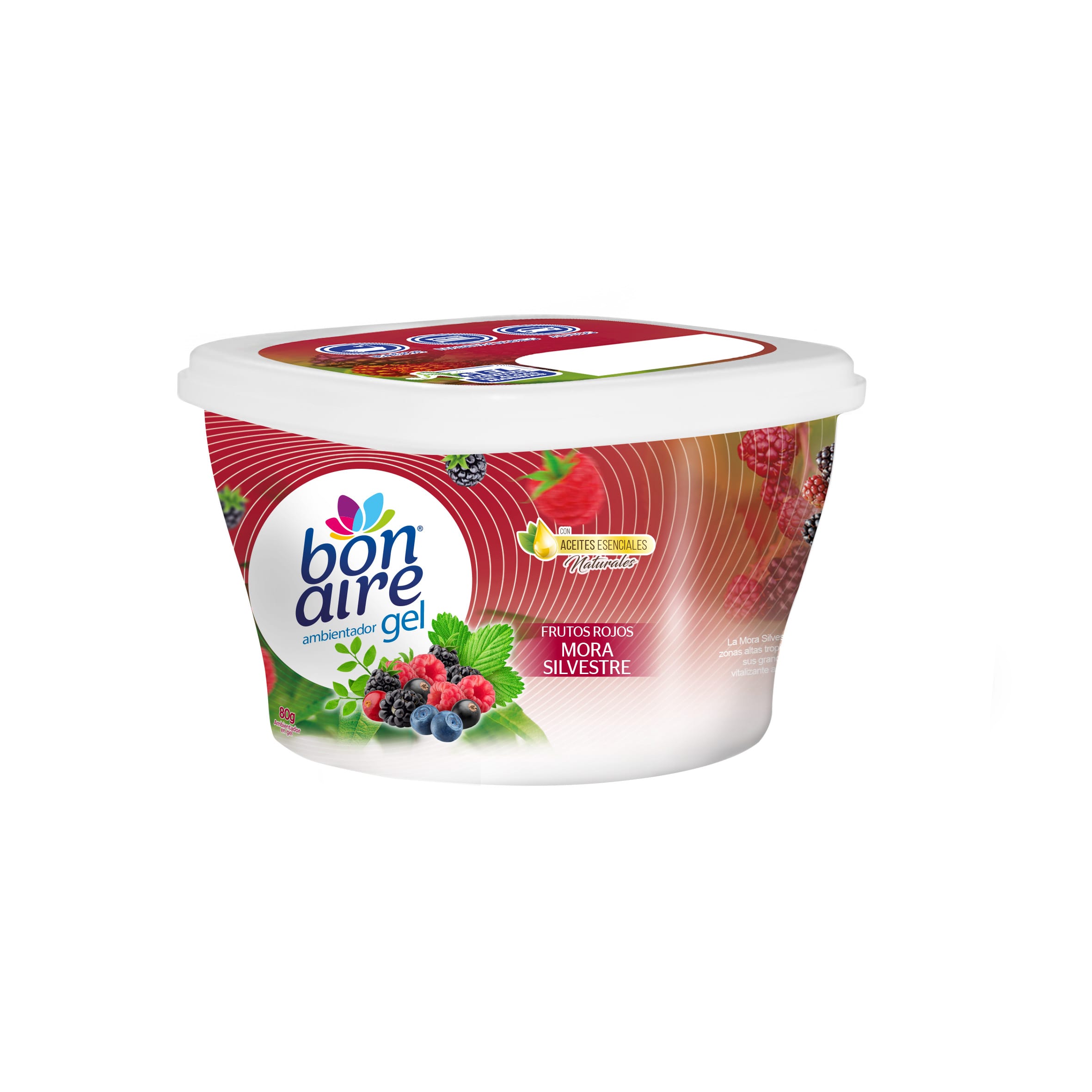 images Ambientador Bonaire gel 80gr frutos rojos mora silvestre - Imagen 1