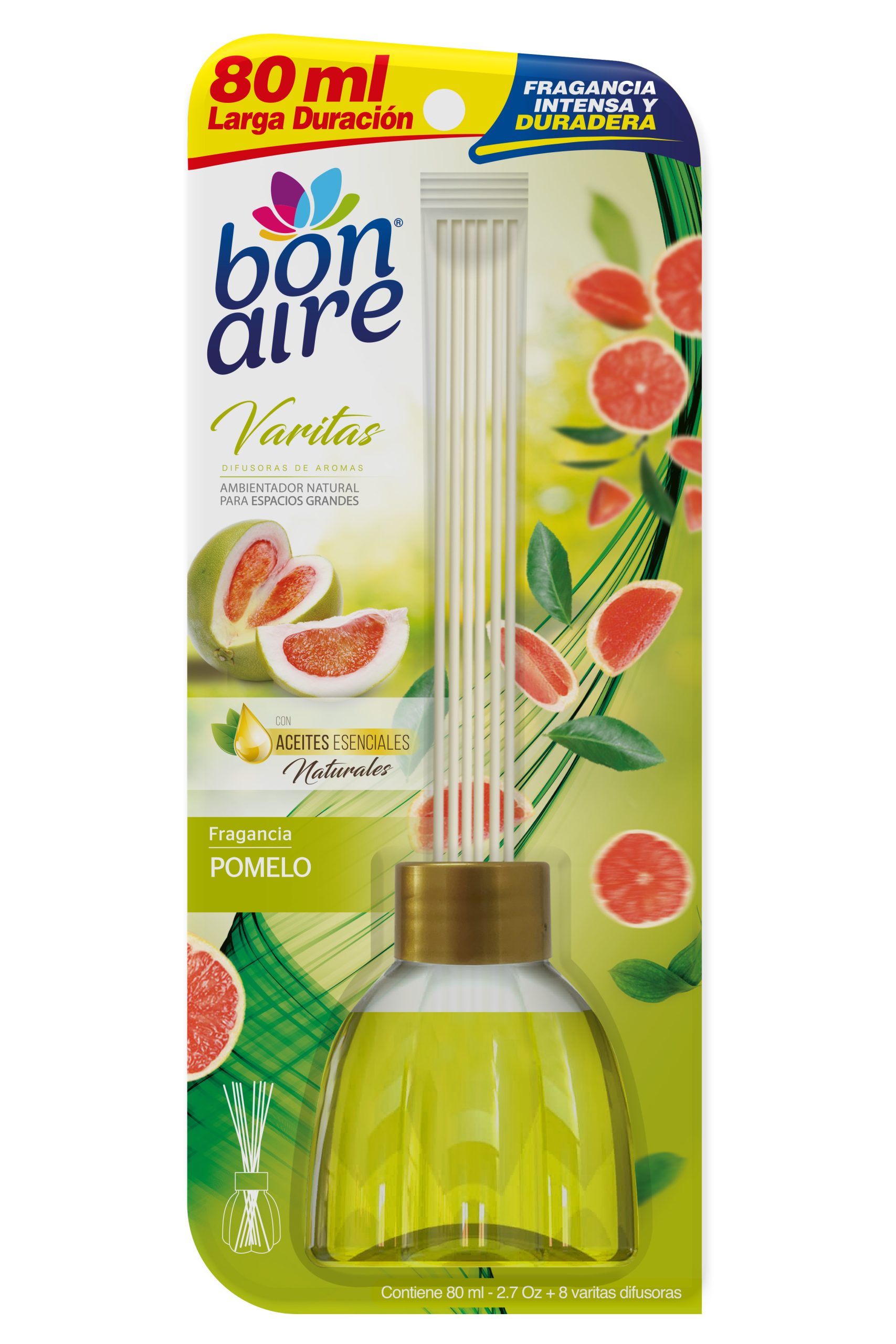 Ambientador Bonaire varitas 80ml Pomelo