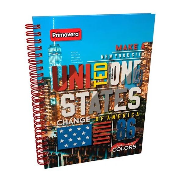 Libreta argollada con rayas 80 hojas 10.5cmX14.5cm masculino Primavera