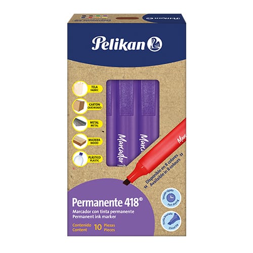 Marcador Pelikan permanente 418 violeta