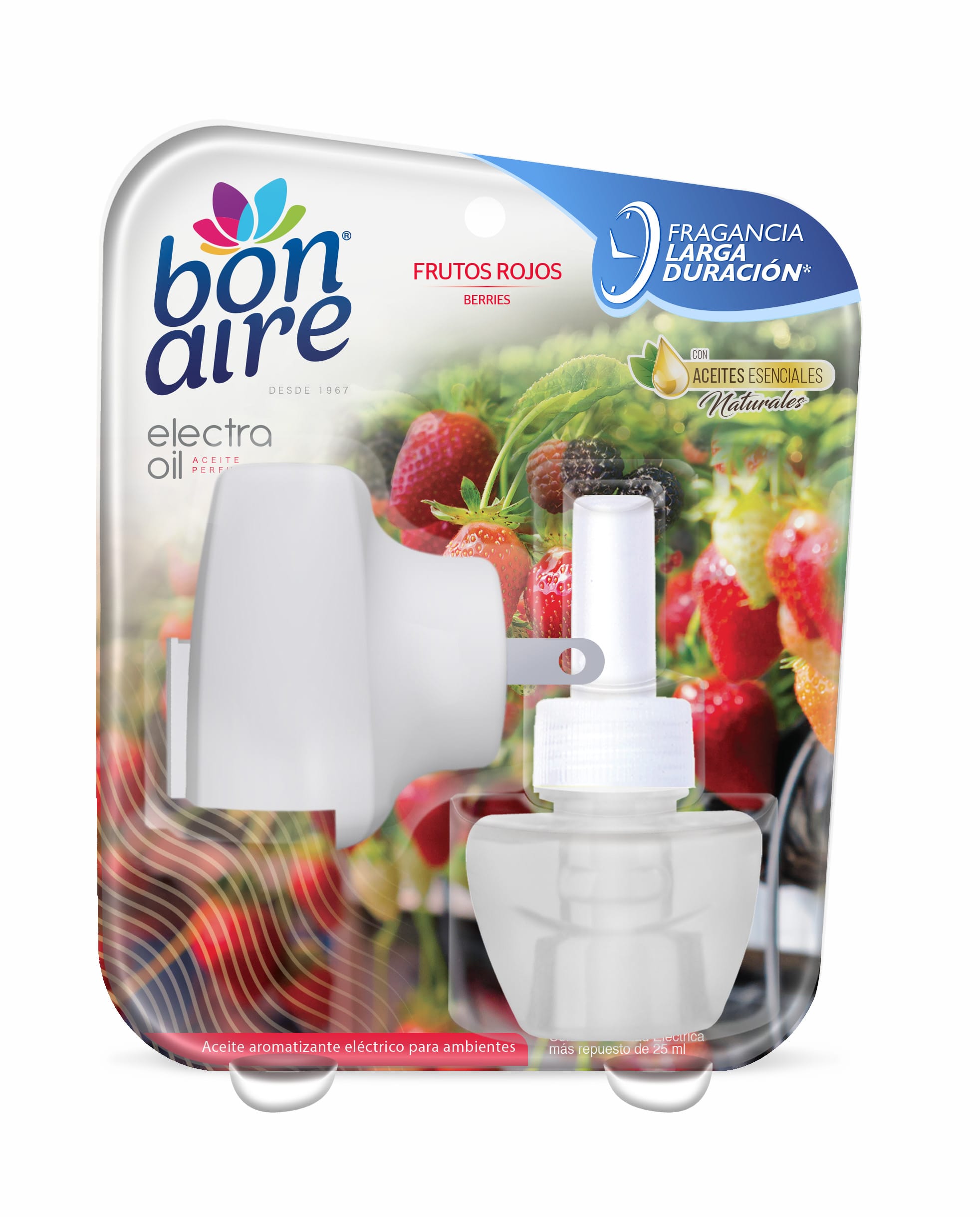 Ambientador Bonaire electra oil vap 25ml frutos rojos