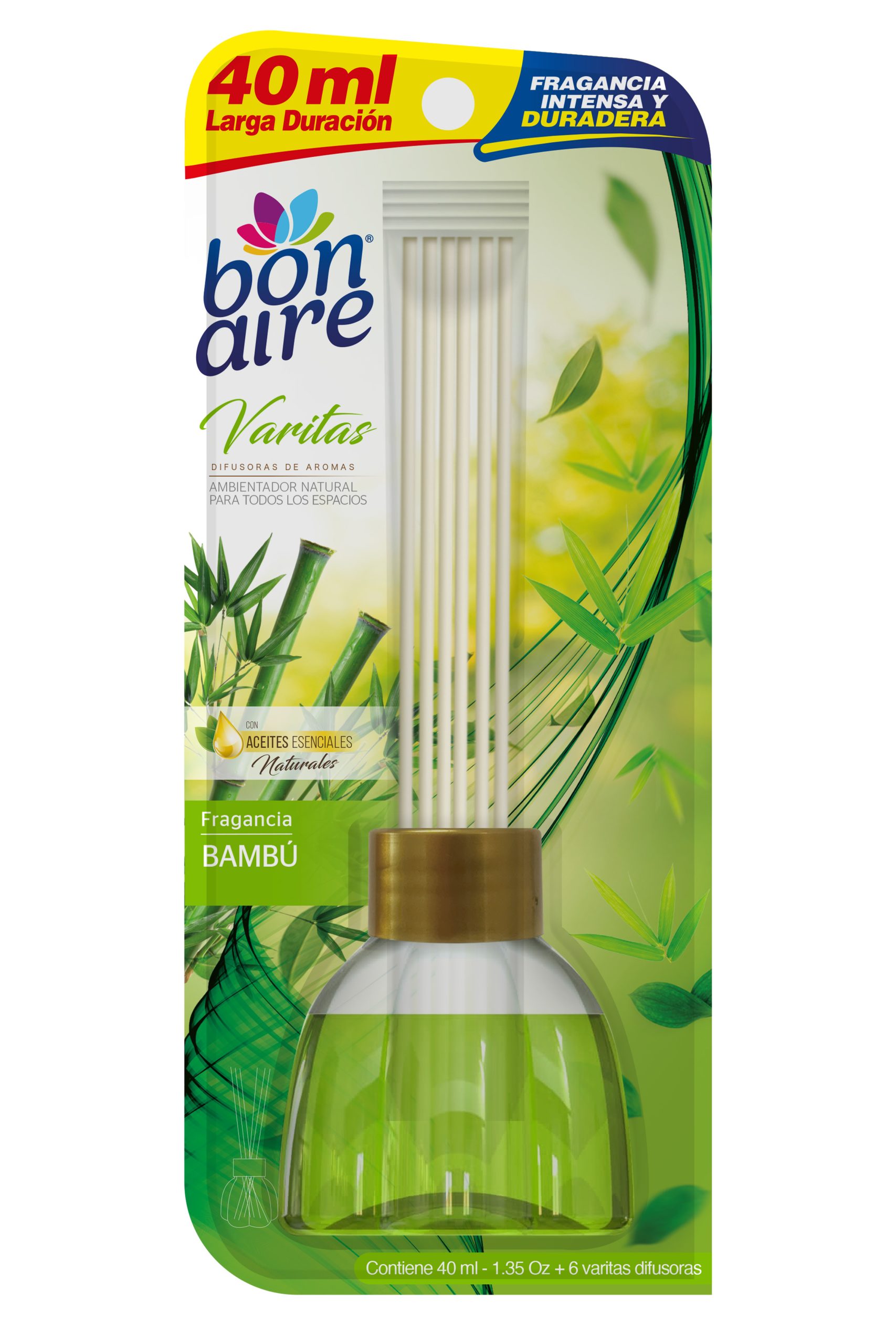 Ambientador Bonaire varitas 40ml Bambú