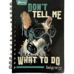 Cuaderno argollado pequeño con rayas unisex Imagenes 100 Hojas