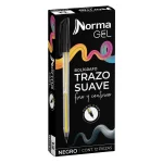 Bolígrafo Norma Semigel 0.7mm Negro Paquete X12