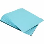 Cartulina Bristol Tamaño Carta Azul Paquete X100