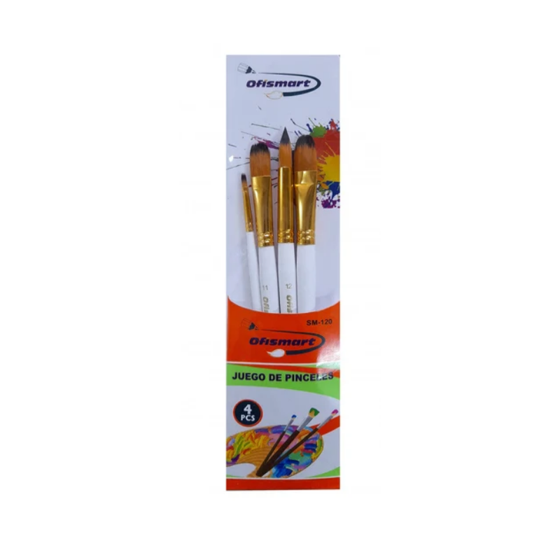 E25483010 (1) Pincel Ofism Redondo Estuche Paquete X12 Madera Ofismart - Imagen 1
