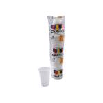 Vasos Gutvan 06 Onzas Plástica Blanco X50