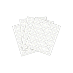 Adhesivo Rótulo Sticker Redondo 16mm Blanco Paquete X324