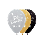 Globos R12 Colores Surtidos Chispas Paquete X12 Sempertex