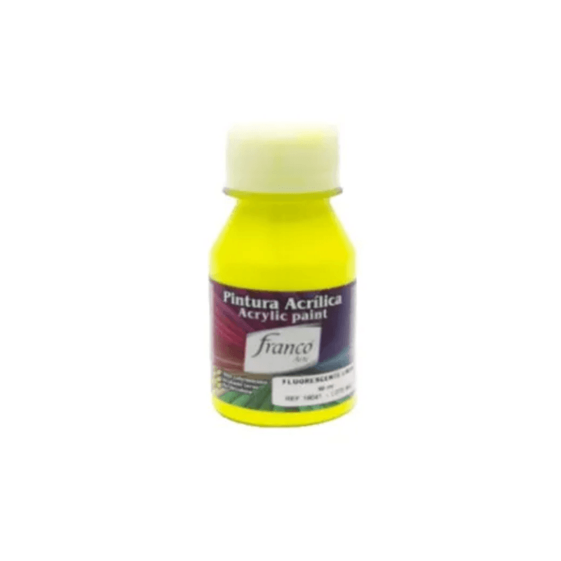 E25483010 (2) Pintura Acrílica 60ml Limón Flúor - Imagen 1