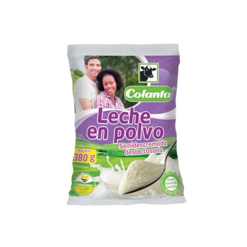 E25483010 (3) Leche En Polvo Deslactosada/semidescremada 380gr - Imagen 1