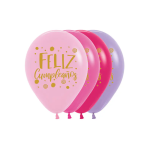 Globo R12x50 Surtido Sempertex Feliz Cumpleaños