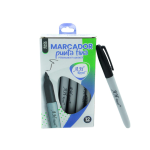Marcador Ah Royal Delgado Negro Tipo Sharpie Unidad