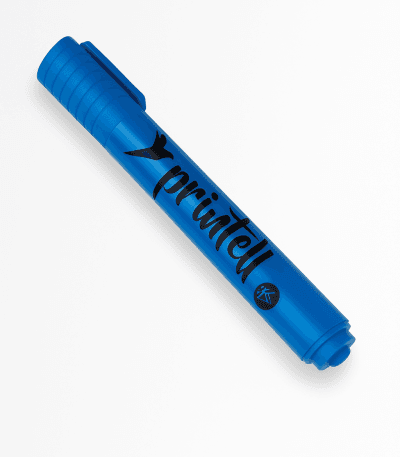 Resaltador Printell Azul Unidad Fluoresente Punta Biselada