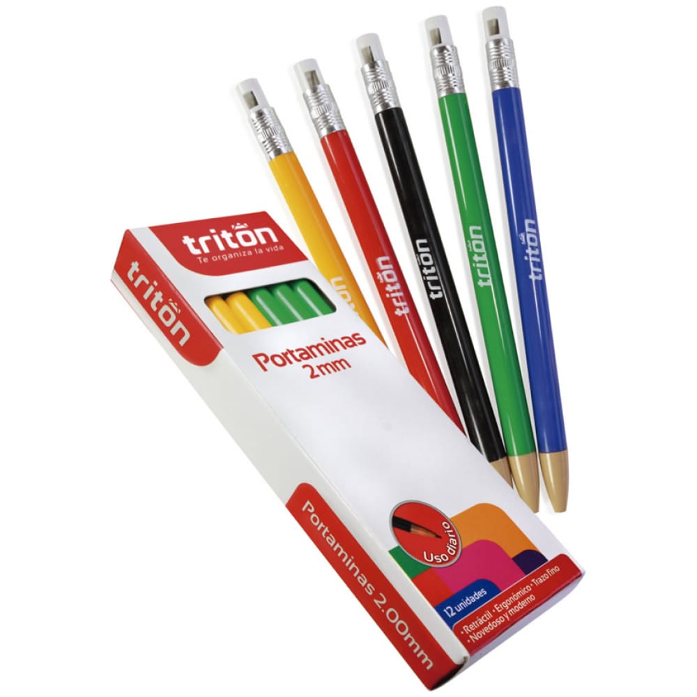 Portaminas 2.0 Tritón Plástica Colores Surtido Portaminas 2.0 Tritón Plástica Colores Surtido