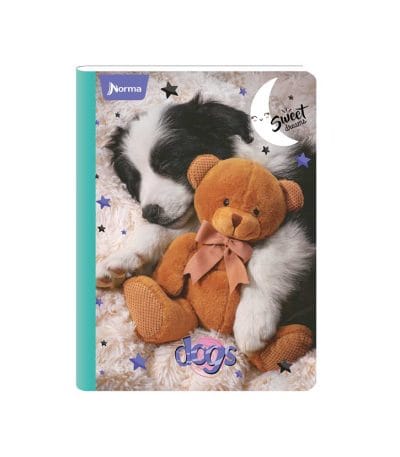 Cuaderno Cosido 95 Con Rayas 100h Dogs Carvajal Unidad
