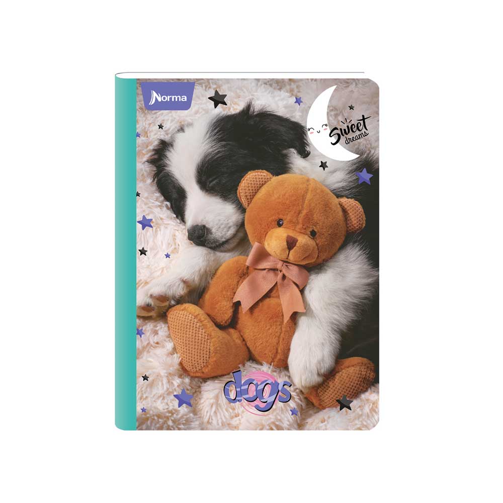 Cuaderno Cosido 95 Con Rayas 100h Dogs Carvajal Unidad Cuaderno Cosido 95 Con Rayas 100h Dogs Carvajal Unidad