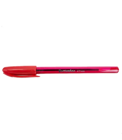 Boligrafo Doricolor rojo 0.7 tapa