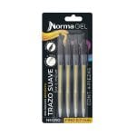 Bolígrafo Norma Retráctil Negro Semigel 0.7 Paquete X12 Norma