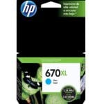 Cartucho Hp 670xl Original Cyan Cz118al 3525/4615/4625/5525