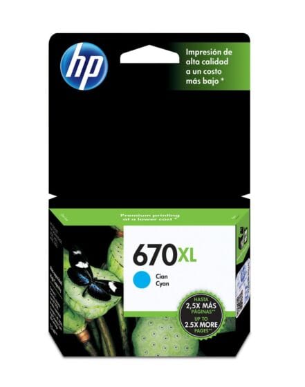 Cartucho Hp 670xl Original Cyan Cz118al 3525/4615/4625/5525 Cartucho Hp 670xl Original Cyan Cz118al 3525/4615/4625/5525