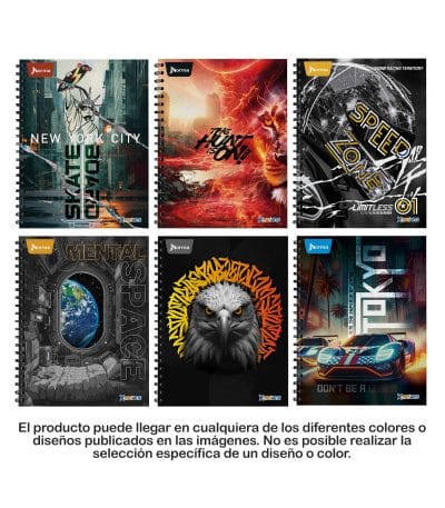 Cuaderno Argollado 80h Con Rayas Masculino X-presarte Durabook Carvajal